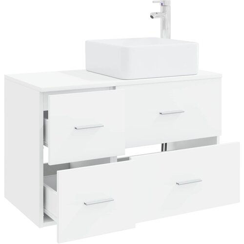  Set namje&amp;scaron;taja za kupaonicu 2 kom. Bijela Konstruirano drvo 59 x 35 x 80 cm Slike