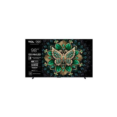 Tcl QLED-Mini LED TV 98" 98C6K, 4K UHD, 144Hz, Google TV Cene