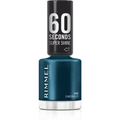Rimmel London 60 Seconds Super Shine lak za nokte nijansa 103 Emerald 8 ml Slike