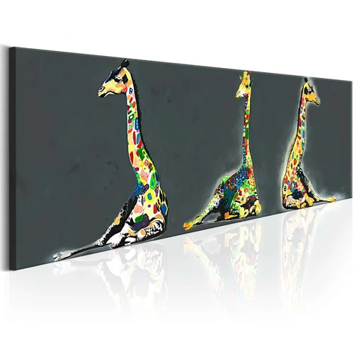  Slika - Colourful Giraffes 135x45