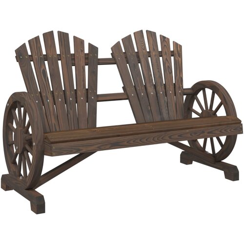  Vrtni dvosjed Adirondack od masivne jelovine Slike