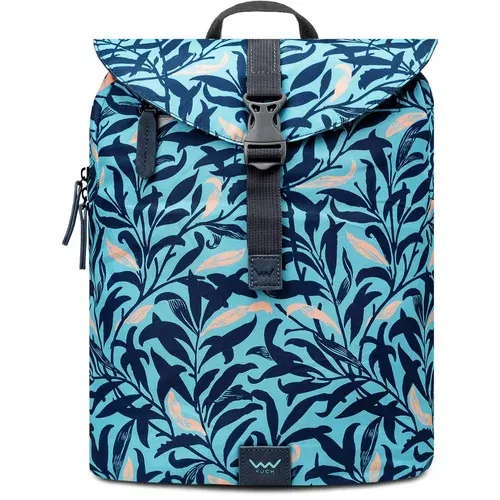 Vuch Corbin Leaves Turquoise Backpack