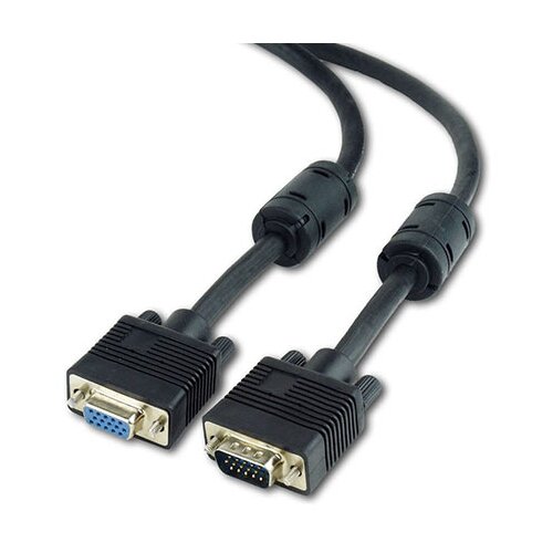  SVGA ext.kabl CC-PPVGAX-10M-B, 10m 15M-15F dual-shielded + 2xFerr, GEMBIRD Cene