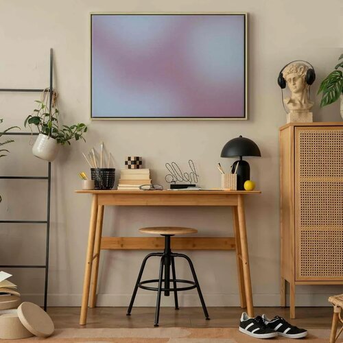  Slika - Complex Gradient - Gradient Composition in Nostalgic Colors 60x40 U prirodnom drvenom okviru Slike