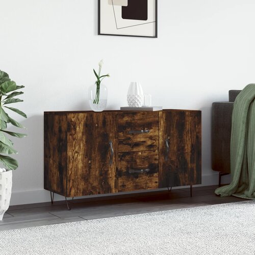 vidaXL Komoda boja dimljenog hrasta 100 x 36 x 60 cm konstruirano drvo Cene