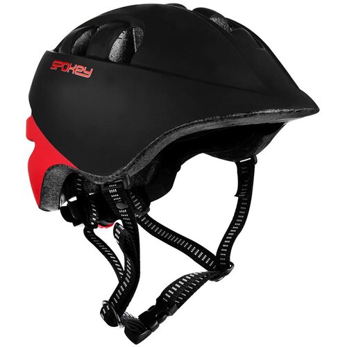 Spokey CHERUB Children&amp;#039;s cycling helmet IN-MOLD, 48-52 cm, clear-red Slike