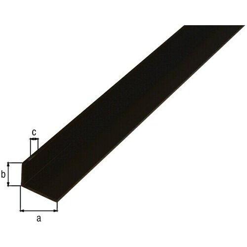 Alberts Rubni profil (Nejednakih krakova, Crna, D x Š x V: 2.600 x 40 x 10 mm, Plastika) Cijene
