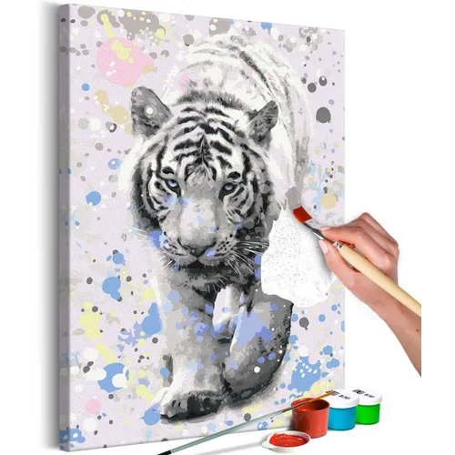  Slika za samostalno slikanje - White Tiger 40x60