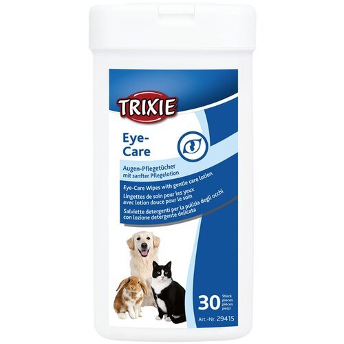 Trixie maramice za čiščenje očiju pasa, mačaka i malih životinja eye-care wipes 30/1 Slike