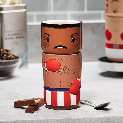 Numskull Darilo iz keramične skodelice CosCups by Rocky Apollo Creed z gumijastim tulcem 400 ml – uradno blago Rocky, (20850929) Cene