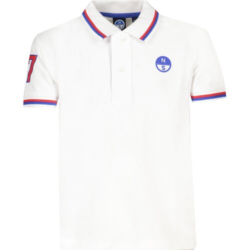 North Sails WHITE SHORT SLEEVED POLO SHIRT FOR CHILDREN Slike