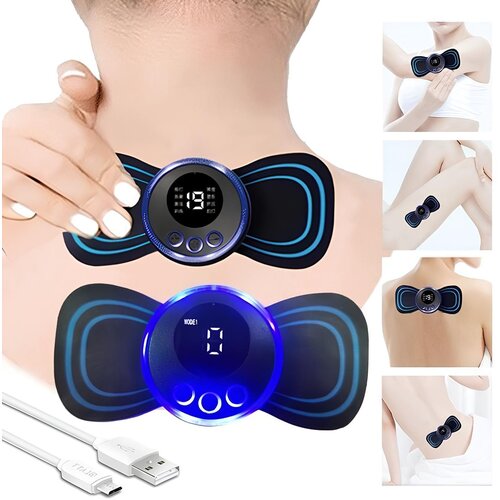  Aku. mini masažni elektrostimulator za vrat EMS masažer USB Cene
