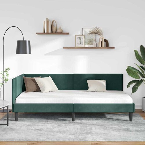  Kutni okvir kreveta Tamnozelena 80 cm x 200 cm Bar&amp;scaron;un Slike
