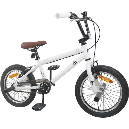 Bmx Bicikl 18 Inča za djecu od 7 do 10 godina Bijela Slike