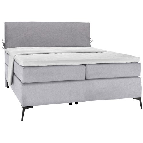 Hom`in POSTELJA BOXSPRING 120 cm x 200 cm , tekstil siva, svetlo siva Cene