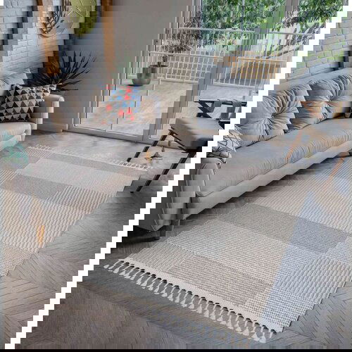 Conceptum Hypnose Korya - Beige, Grey BeigeGrey Carpet (80 x 300) Cene