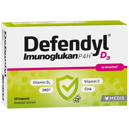 Medis kapsule za jačanje imuniteta defendyl imunoglukan P4H D3 30/1 Cene