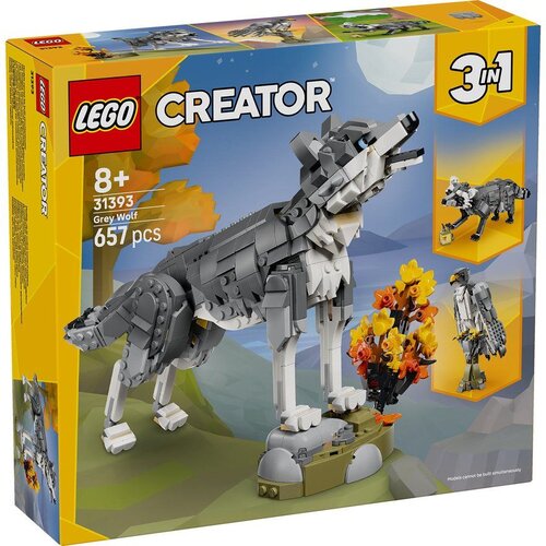 Lego Creator 3in1 Forest Animals: Grey Wolf 31393 Slike