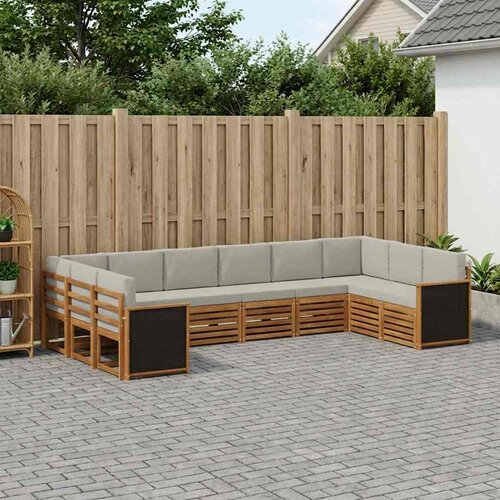  Set vanjskih sofa 7 kom. Prirodna i svjetlosiva Cijene