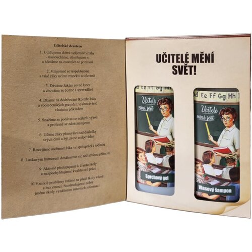 Bohemia Gifts &amp;amp; Cosmetics Book Teachers Change the World darilni set Slike