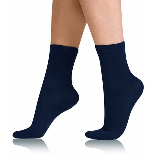 Bellinda COTTON COMFORT SOCKS - Women's cotton socks with comfortable hem - dark blue Cene