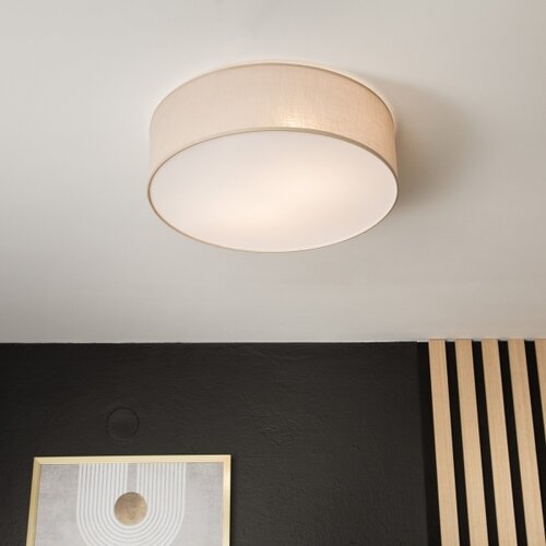  plafonsko svetlo sirja 2xE27/15W/230V, prečnik 45 cm, bež Slike