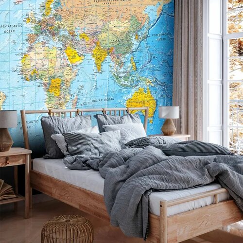  Foto tapeta - World Classic Map 294x210 Samoljepljiva Slike