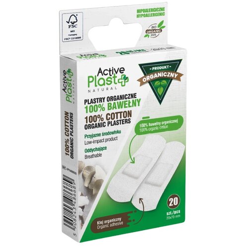 ActivePlast 100% Bombažni obliži (2 x 7 cm - 20 kosov) Cene