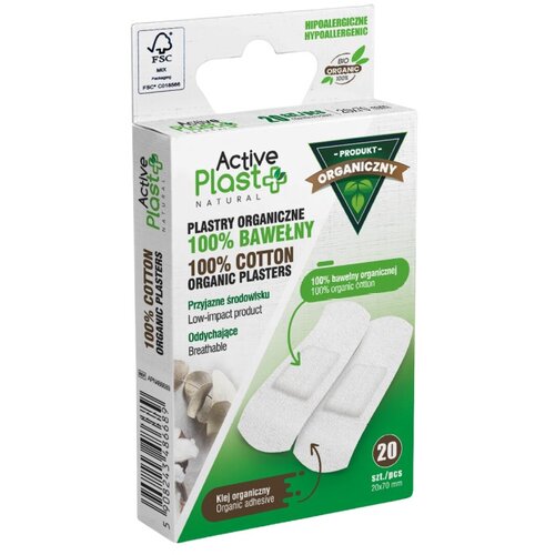 ActivePlast 100% Pamučni flasteri (2 x 7 cm - 20 komada) Cijene