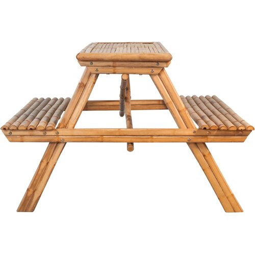 vidaXL stol za piknik 115 x 115 x 81 cm od bambusa Cijene