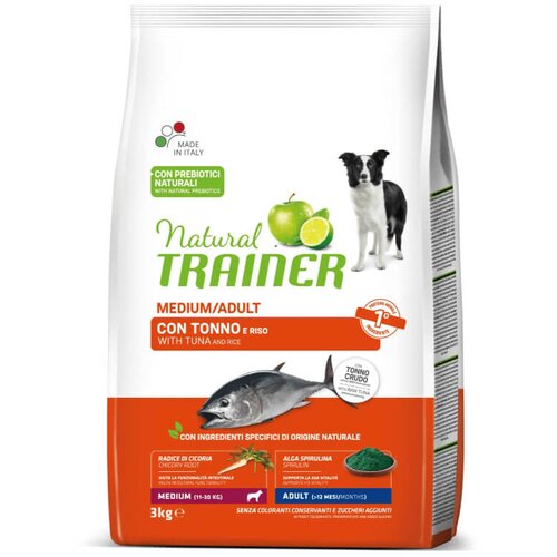 Natural trainer Adult Medium - riba in riž 3 kg Cene