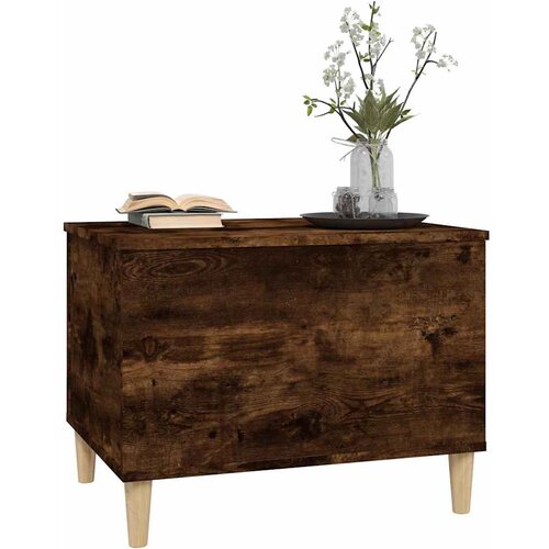  Stolić za kavu boja hrasta 60x44,5x45 cm konstruirano drvo Smeđa Slike