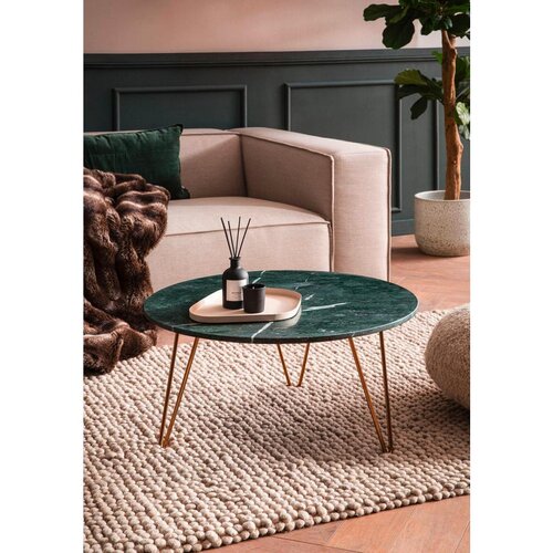 Livetastic Klubska Miza Marble, Marmor, Zelena Slike