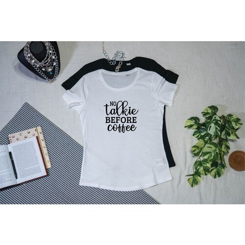 NO talkie - Strukirana majica Bela L Cene