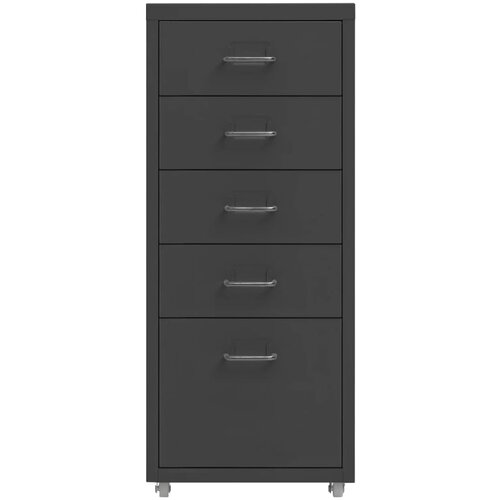  Mobilni ormarić za spise antracit 28 x 41 x 69 cm metalni Slike