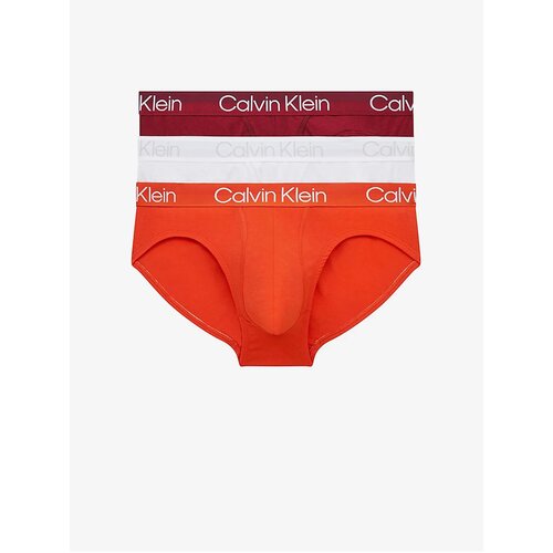 Calvin Klein Set of three men&amp;#039;s briefs in orange, white and burgundy Calvin Klei - Men Slike