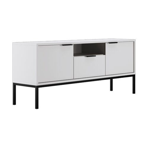 TV komoda AUSTIN 135 - bijela - crna Cene