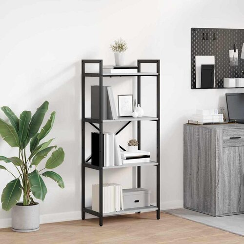  Polica Siva Sonoma 56 x 34 x 133,5 cm Konstruirano drvo Cijene