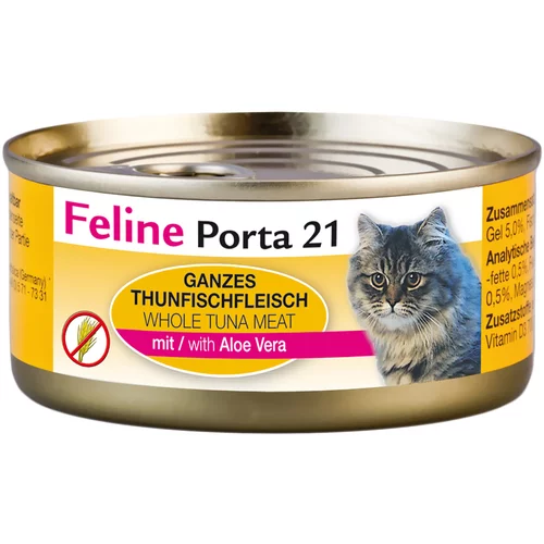 Porta Feline 21 varčno pakiranje 24 x 156 g - Tuna z aloe vero