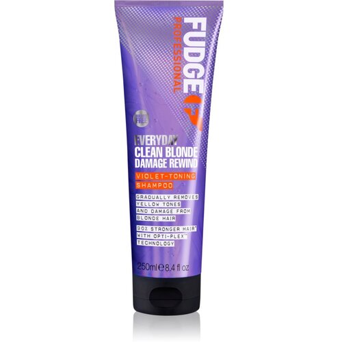 Fudge Everyday Clean Blonde Damage Rewind Shampoo nežni &amp;scaron;ampon za vsakodnevno uporabo za blond lase in lase s prameni 250 ml Slike