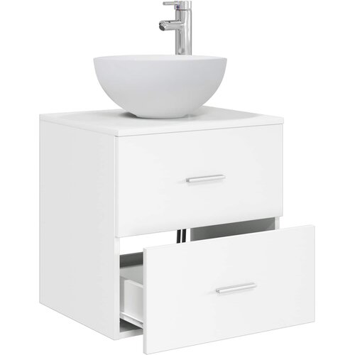  Umivaonik s policom Bijela 49,5 x 41 x 64,5 cm Slike