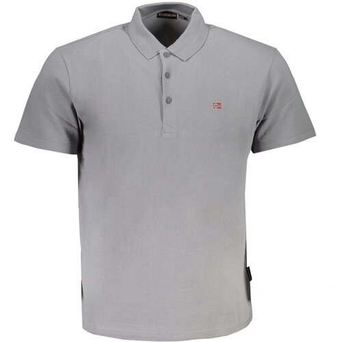 Napapijri MEN&amp;amp;#39;S GRAY SHORT SLEEVED POLO SHIRT Slike