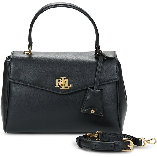 Polo Ralph Lauren Ročne torbice FARRAH SOFT SATCHEL SMALL Črna Slike