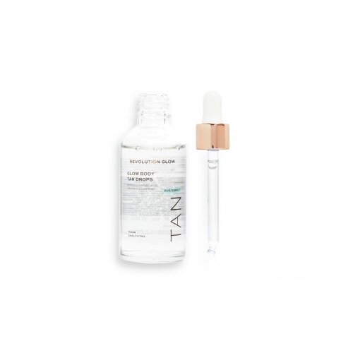 Revolution kapljice za samoporjavitev telesa - Glow Buildable Body Tanning Drops With Illuminating Hyaluronic Slike