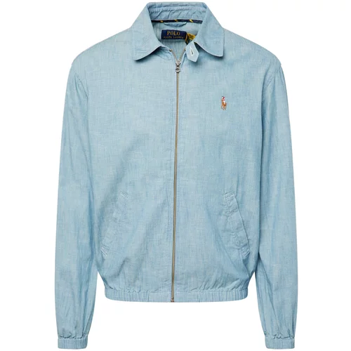 Polo Ralph Lauren Prijelazna jakna 'BAYPORT' plavi traper / svijetlosmeđa / svijetlo crvena / bijela