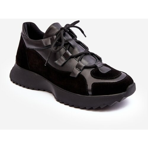Kesi Women's leather sports shoes M01/2 Zazoo Black Slike