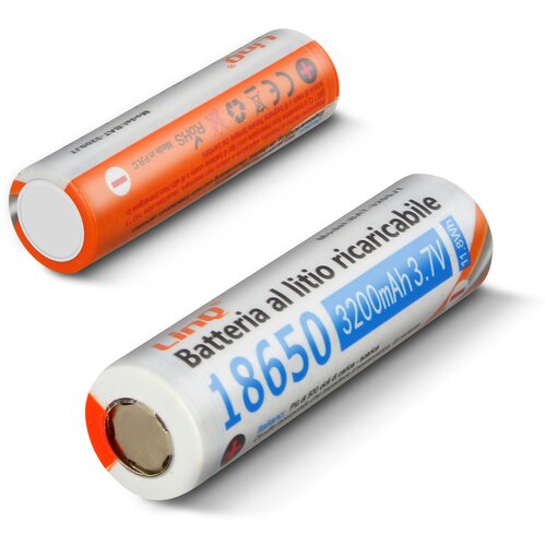 LINQ 2x 18650 polnilne baterije s plo&scaron;cato glavo 3200 mAh / 3,7 V str. Walkie Talkie, kamera, mini ventilator, (20630295) Cene