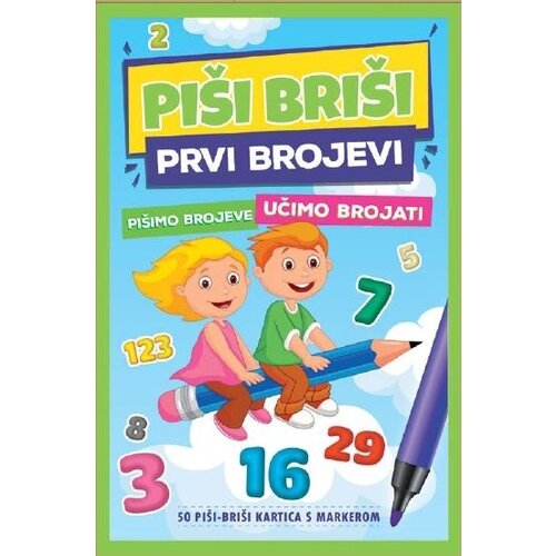 Piši-Briši edukativne kartice piši briši prvi brojevi Slike