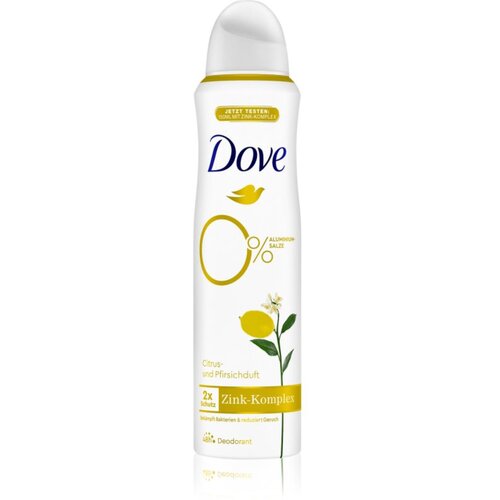 Dove Zinc Complex Deodorant dezodorant z 48-urnim učinkom Citrus &amp;amp; Peach 150 ml Slike