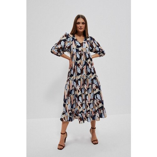 Moodo WOMEN&amp;#039;S DRESS L-SU-4026 DBEIGE Slike